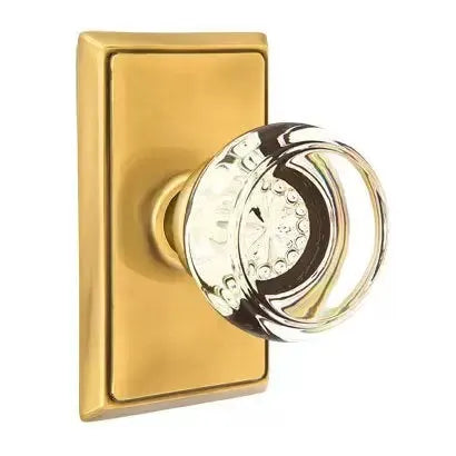 Emtek Georgetown Door Knob with Rectangular Rose by Emtek