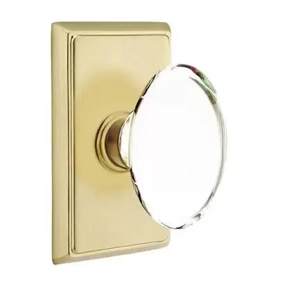 Emtek Hampton Door Knob with Rectangular Rose by Emtek