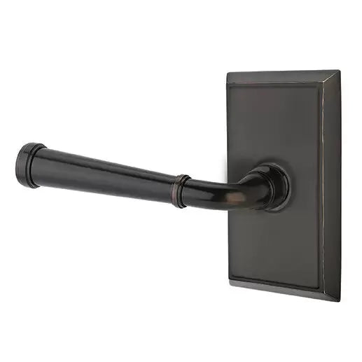 Emtek Merrimack Lever with Rectangular Rose by Emtek