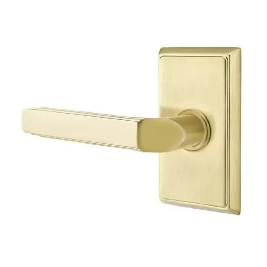 Emtek Milano Door Lever with Rectangular Rose by Emtek