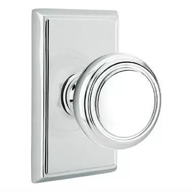 polished chrome door knob