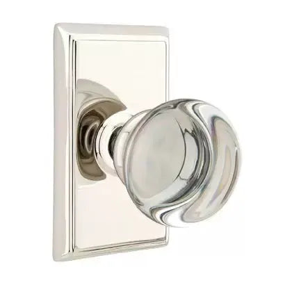 Emtek Providence Door Knob with Rectangular Rose by Emtek