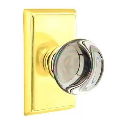 Emtek Providence Door Knob with Rectangular Rose by Emtek