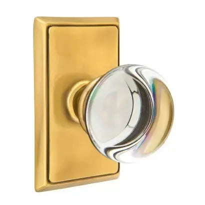Emtek Providence Door Knob with Rectangular Rose by Emtek