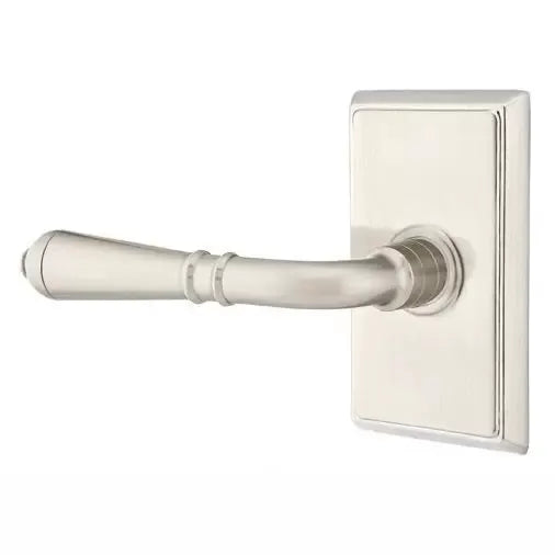 Emtek Turino Door Lever with Rectangular Rose by Emtek