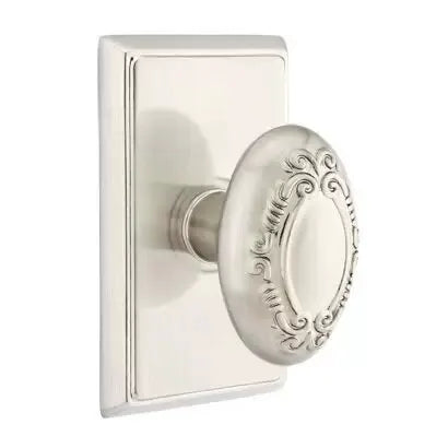 Emtek Victoria Knob with Rectangular Rose by Emtek