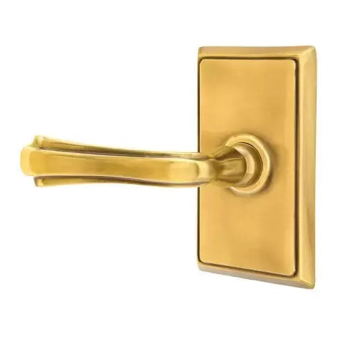 Emtek Wembley Lever with Rectangular Rose by Emtek