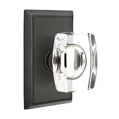 Emtek Windsor Door Knob with Rectangular Rose by Emtek