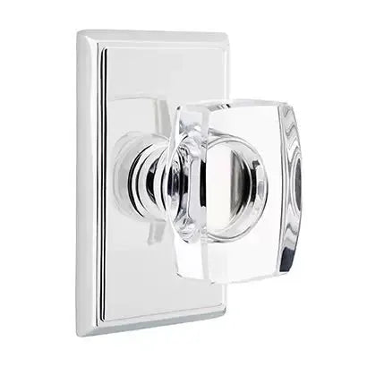 polished chrome door knob