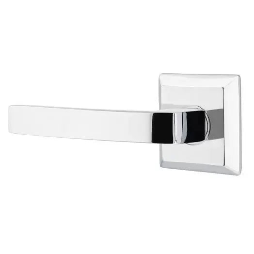 polished chrome door lever