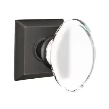 Emtek Hampton Door Knob with Quincy Rose by Emtek