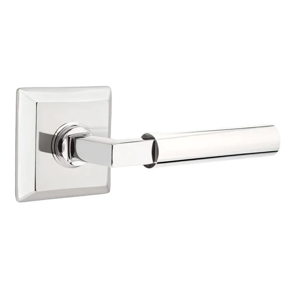 polished chrome lever