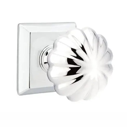 polished chrome door knob
