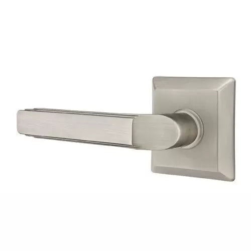 Emtek Milano Door Lever with Quincy Rose by Emtek