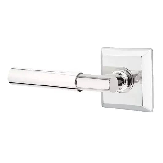 polished chrome door lever