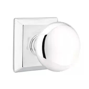 polished chrome door knob