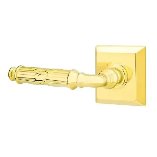 Emtek Ribbon and Reed Lever with Quincy Rose by Emtek