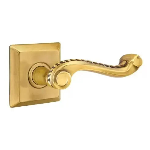 Emtek Rope Lever with Quincy Rose by Emtek