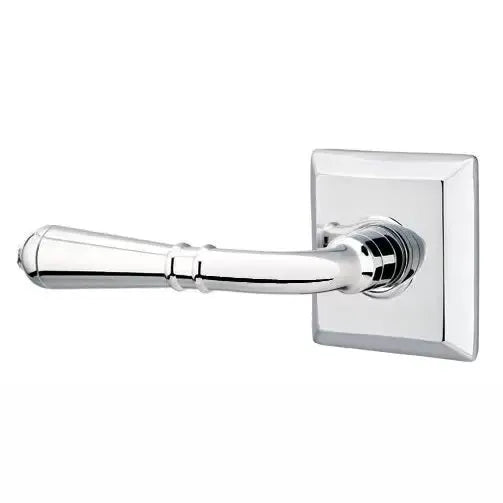 polished chrome door lever