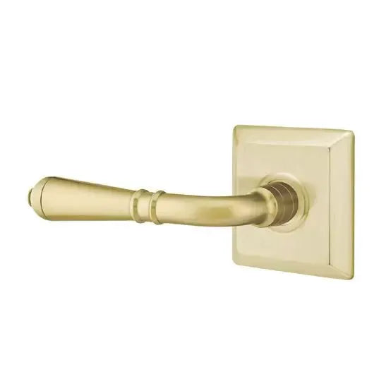 Emtek Turino Door Lever with Quincy Rose by Emtek