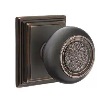 Emtek Belmont Knob with Wilshire Rose by Emtek