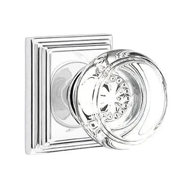 polished chrome door knob
