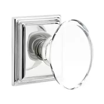 polished chrome door knob