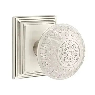 Emtek Lancaster Knob with Wilshire Rose by Emtek
