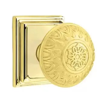 Emtek Lancaster Knob with Wilshire Rose by Emtek
