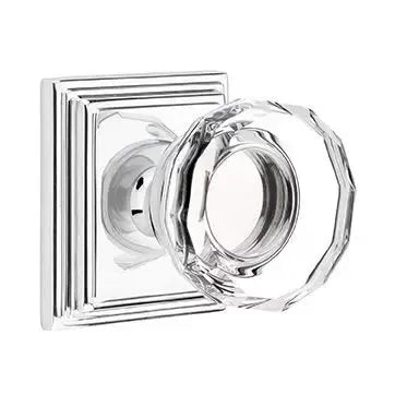 polished chrome door knob