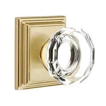 Emtek Lowell Door Knob with Wilshire Rose by Emtek