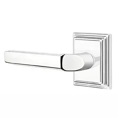 polished chrome door lever