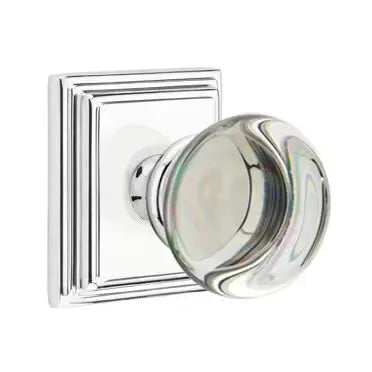 polished chrome door knob