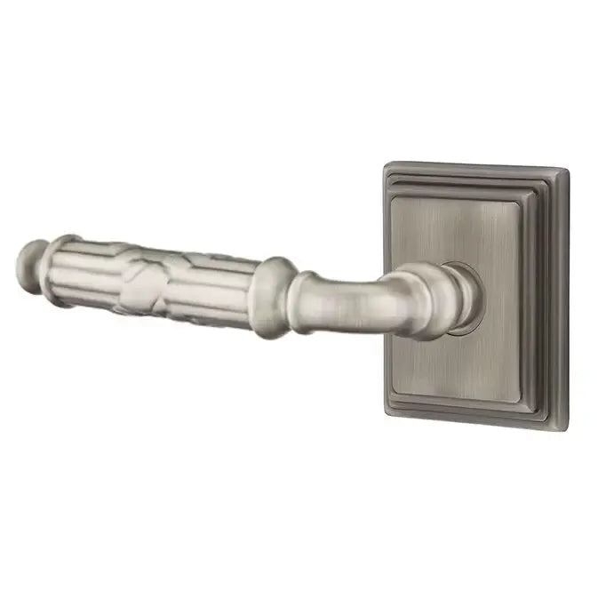 Emtek Ribbon and Reed Lever with Wilshire Rose by Emtek