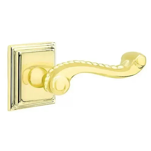 Emtek Rope Lever with Wilshire Rose by Emtek