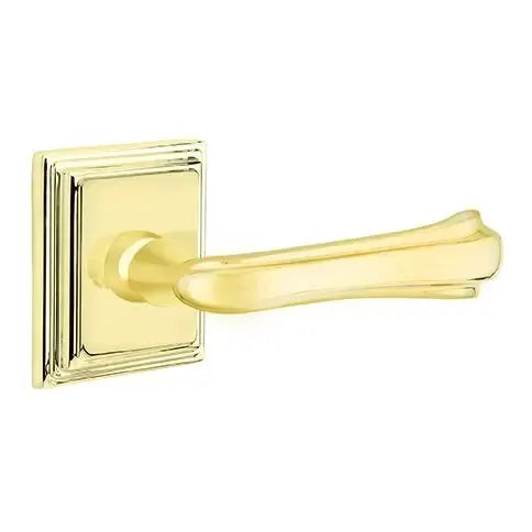 Emtek Wembley Lever with Wilshire Rose by Emtek