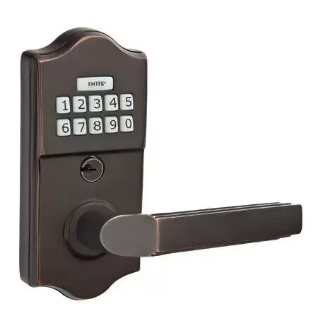 Emtek Milano Classic Lever with Electronic Keypad Lock by Emtek
