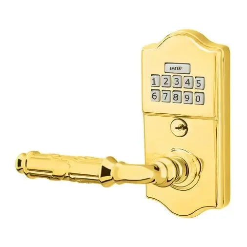 Emtek Ribbon and Reed Classic Lever with Electronic Keypad Lock by Emtek