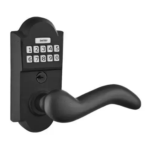 Emtek Cody Sandcast Bronze Lever with Electronic Keypad Lock by Emtek