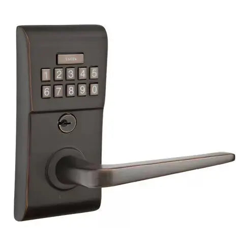 Emtek Athena Modern Lever with Electronic Keypad Lock by Emtek