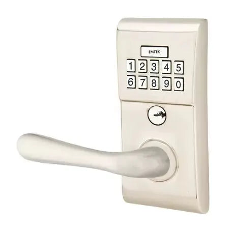 Emtek Basel Modern Lever with Electronic Keypad Lock by Emtek
