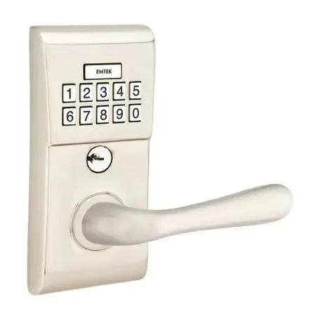 Emtek Basel Modern Lever with Electronic Keypad Lock by Emtek