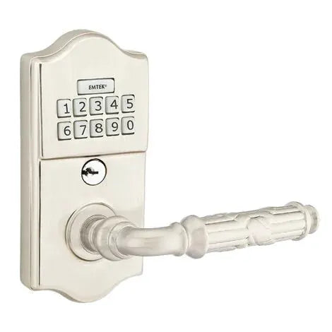 Emtek Ribbon and Reed Classic Lever Electronic Keypad Lock by Emtek