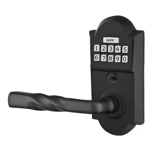 flat black bronze door lever