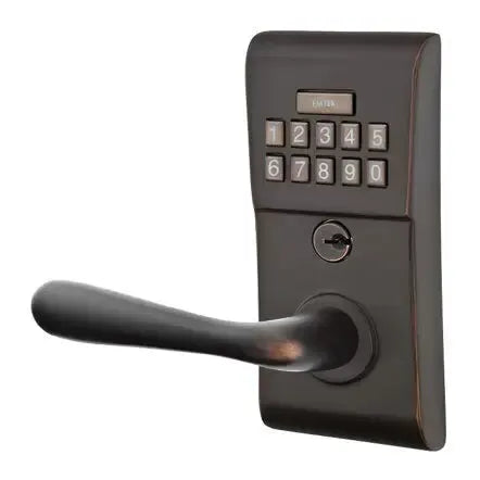 Emtek Basel Modern Lever Electronic Keypad Lock by Emtek