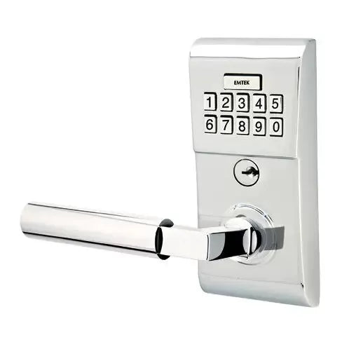 polished chrome door lever