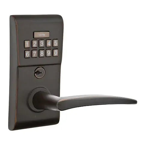 Emtek Poseidon Modern Lever Electronic Keypad Lock by Emtek