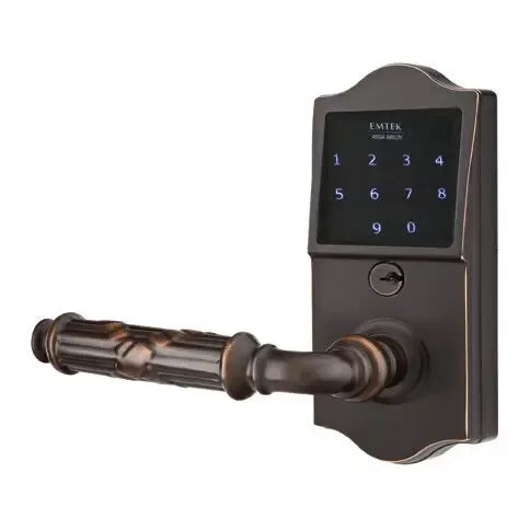 Emtek EMTouch Classic Keypad with Ribbon and Reed Lever by Emtek