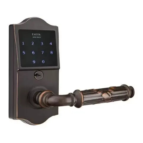 Emtek EMTouch Classic Keypad with Ribbon and Reed Lever by Emtek