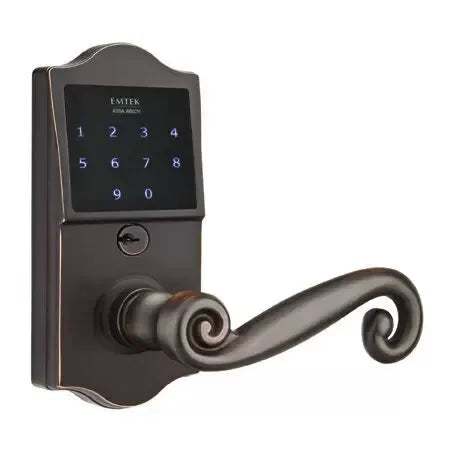 Emtek EMTouch Classic Keypad with Rustic Lever by Emtek